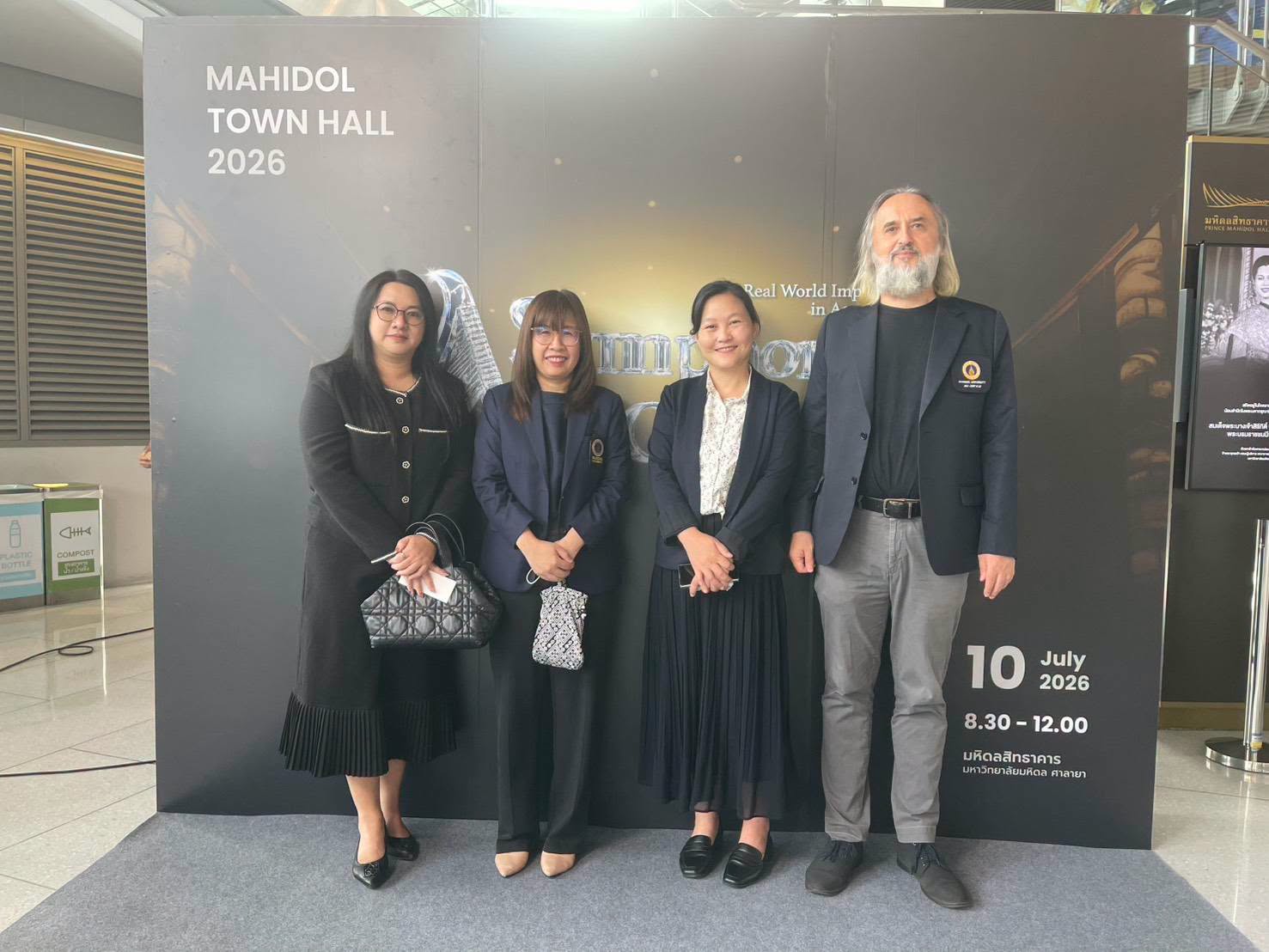 วิทยาลัยศาสนศึกษาร่วมงาน MAHIDOL TOWN HALL: Real World Impact in Action A Symphony of Change ถ่ายทอดวิสัยทัศน์สู่การสร้าง Real World Impact