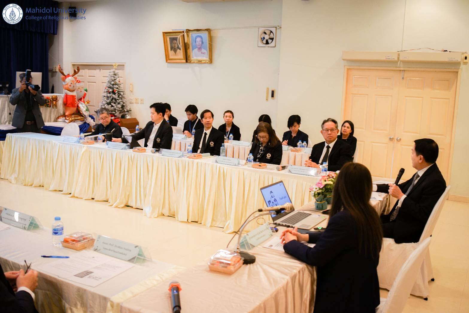 คณะผู้บริหารมหาวิทยาลัยมหิดล รับฟังรายงานผลการดำเนินงานตามข้อตกลงการปฏิบัติงาน (PA-Visit) ประจำปีงบประมาณ 2569 วิทยาลัยศาสนศึกษา