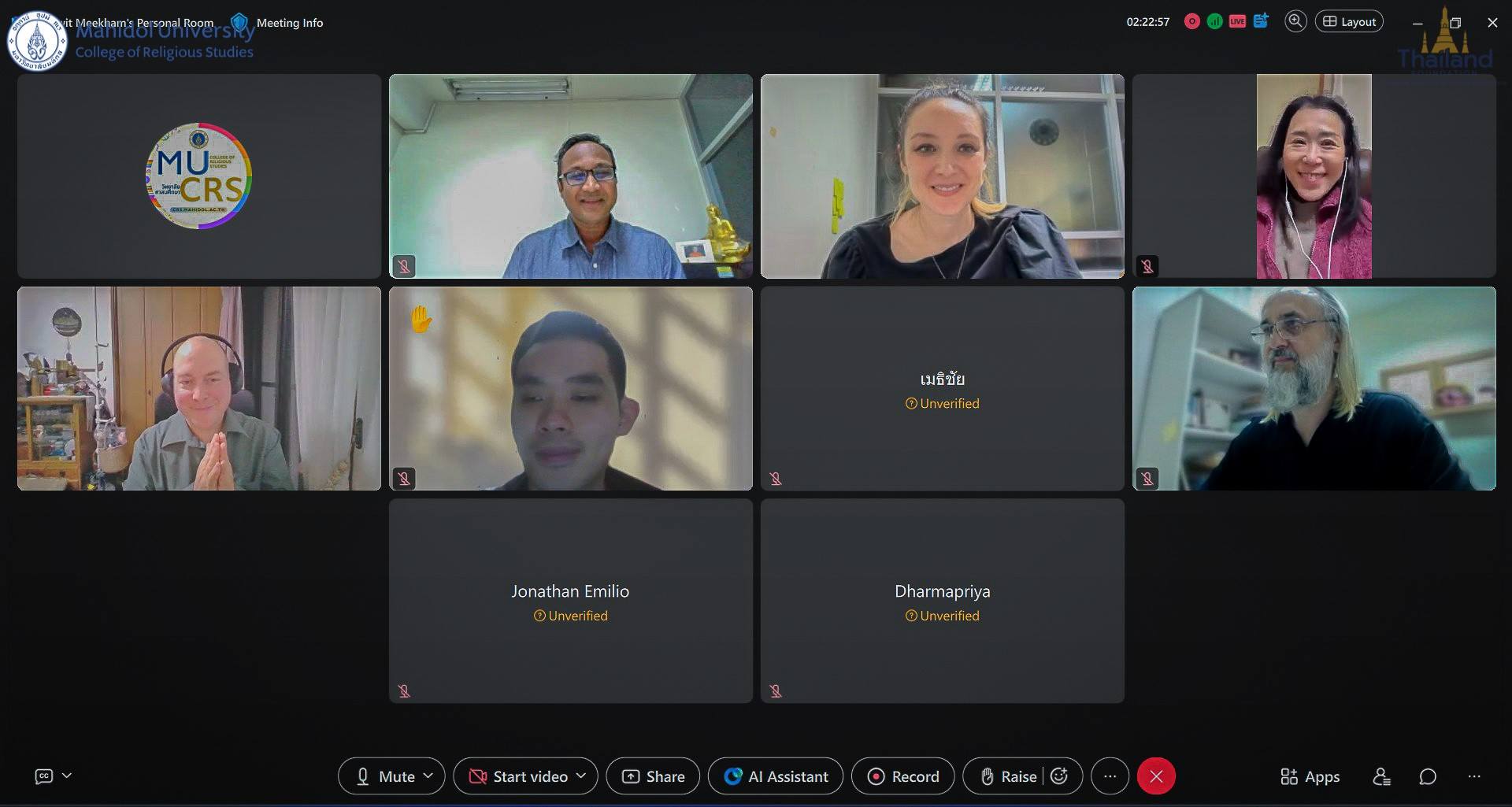 วิทยาลัยศาสนศึกษา มหาวิทยาลัยมหิดล  (Thailand Foundation) ได้จัดการบรรยายวิชาการระดับนานาชาติใน Peṭakopadesa-aṭṭhakathā: The Theory and Practice of Modern Pali Commentary ภายใต้กิจกรรม MU-CRS Seminar on Contemporary Religious Studies โดยความร่วมมือกับมูลนิธิไทย